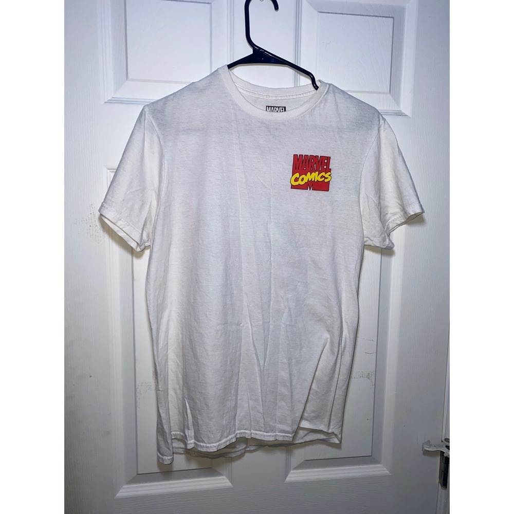 Marvel Comics Avengers King-Size Special Comic Cover Graphic Shirt White Mens M